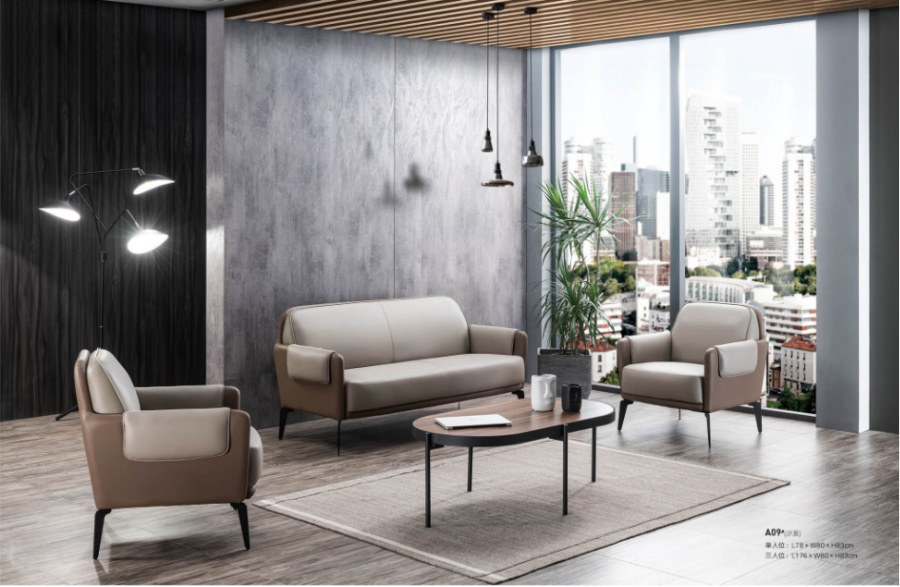 Wholesale Modern Office PU Sofa With Solid Wood Inner Frame(SF-A09)