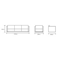 Wholesale Modern Office Sofa With Solid Wood Inner Frame(SF-B37)
