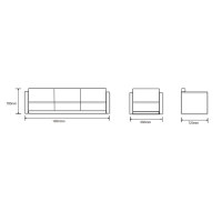 Wholesale Modern Office Sofa With Solid Wood Inner Frame(SF-L2892)