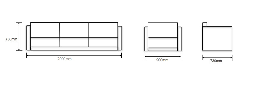 Wholesale Modern PU Office Sofa With Solid Wood Inner Frame(YF-816)