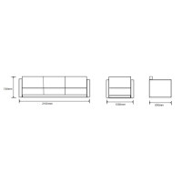 Wholesale Modern PU Office Sofa With Solid Wood Inner Frame(YF-18011)