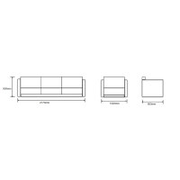Wholesale Modern PU Office Sofa With Solid Wood Inner Frame(YF-18013)
