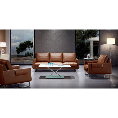 Wholesale Modern Leather Office Sofa With Solid Wood Inner Frame(S-8650)