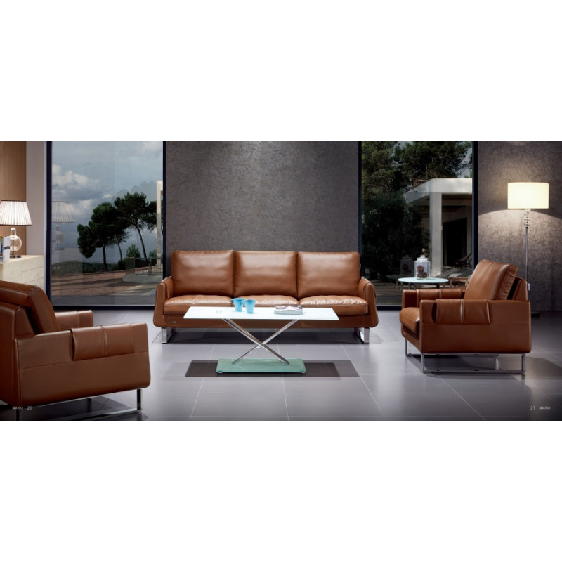 Wholesale Modern Leather Office Sofa With Solid Wood Inner Frame(S-8650)