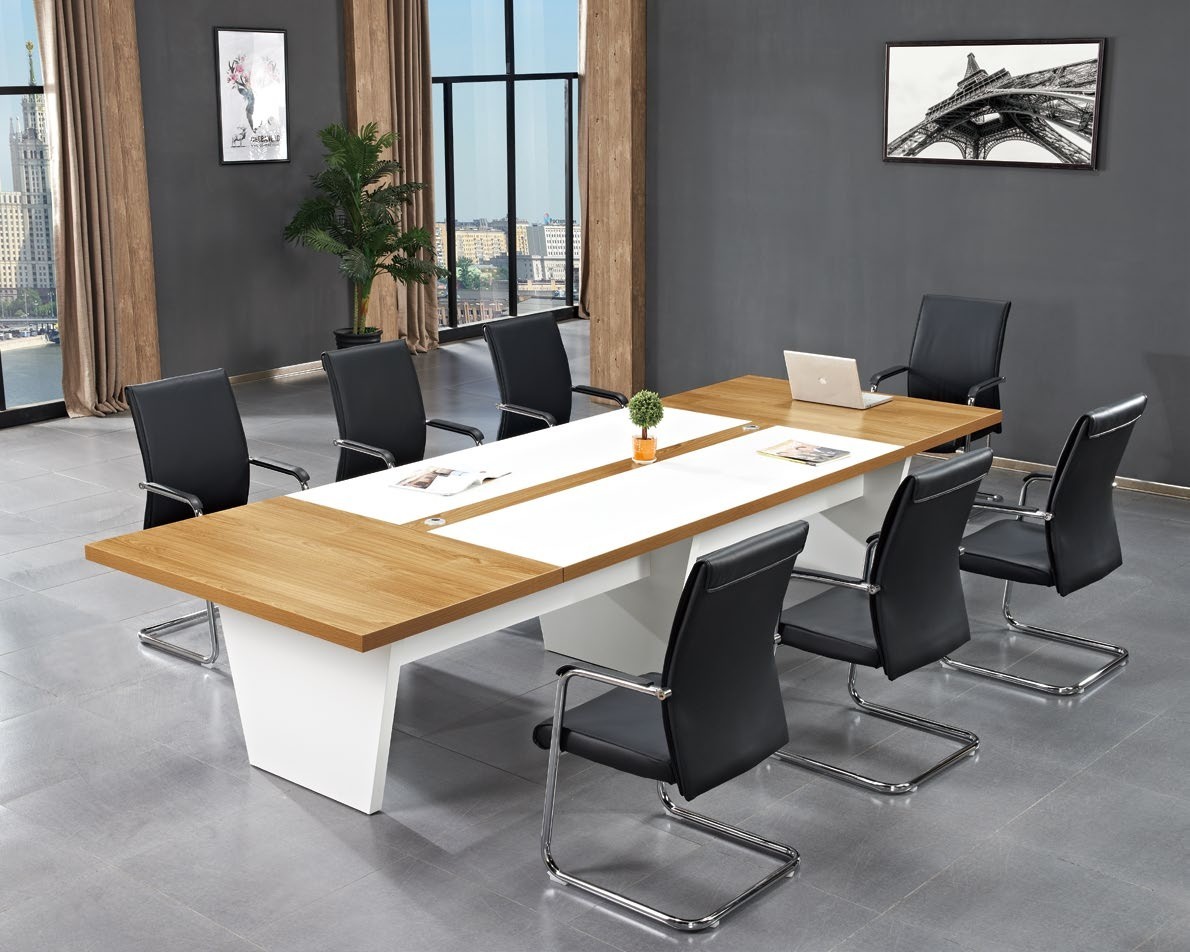 Modern Design 10 Seater Conference Table, made of melamine board (DY-3601)