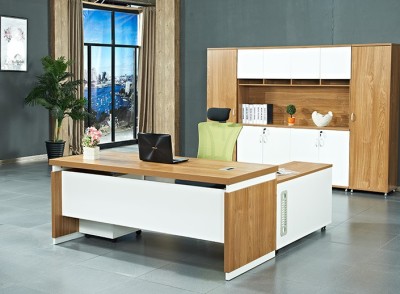 Modern Design L Shaped Executive Office Desk, Made of MFC(DY-1601)