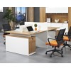 4-Person Office Screen Workstation Office Desk With File Cabinet(DY-T2412)