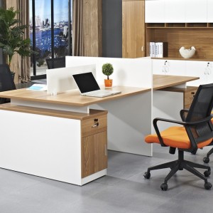 4-Person Office Screen Workstation Office Desk With File Cabinet(DY-T2412)