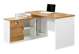 Modern Design L Shaped Executive Office Desk, Made of MFC(DY-T1202