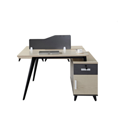 2-Person Office Screen Workstation Office Desk With File Cabinet(GY-T362)