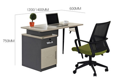 1-Person Office Workstation With File Cabinet(GY-T1206)