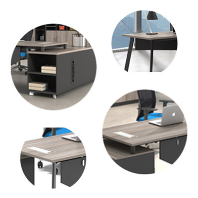 Modern Design L Shaped Executive Office Desk, Made of MDF(LY-B1810)