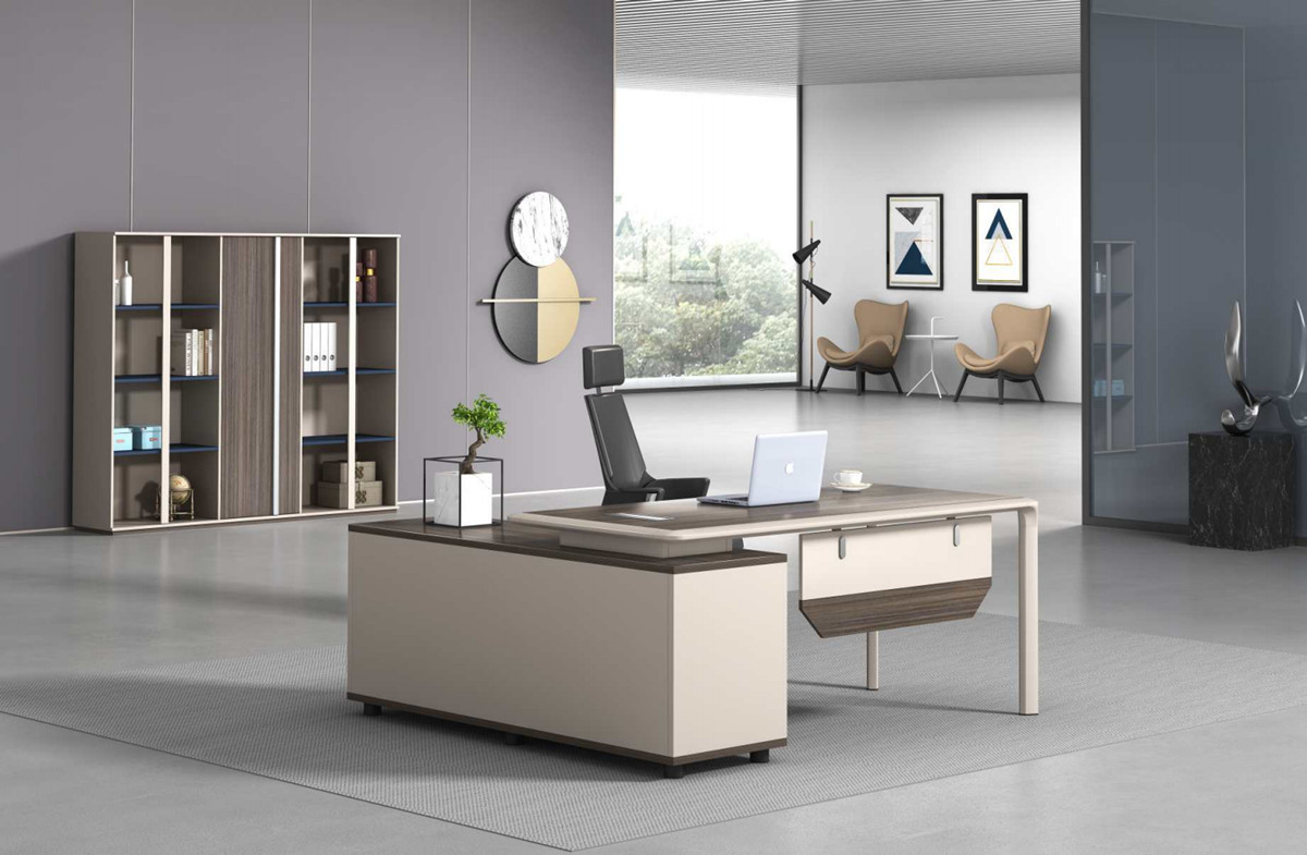 Modern Design L Shaped Executive Office Desk, Made of MDF(MY-1601)