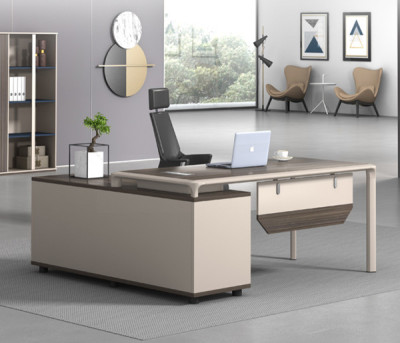 Modern Design L Shaped Executive Office Desk, Made of MFC(MY-1601)