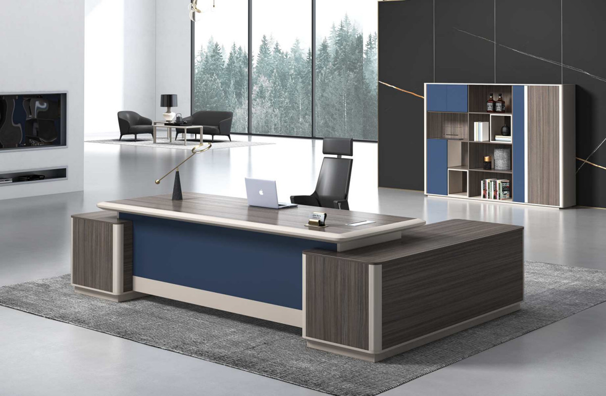Modern Design L Shaped Executive Office Desk, Made of MDF(MY-2801)