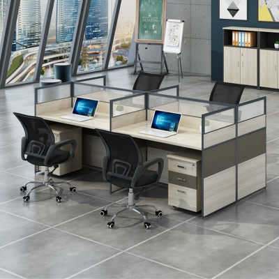 Premium 4-Person Office Desk - Ideal for Collaborative Workspaces by Office Suppliers