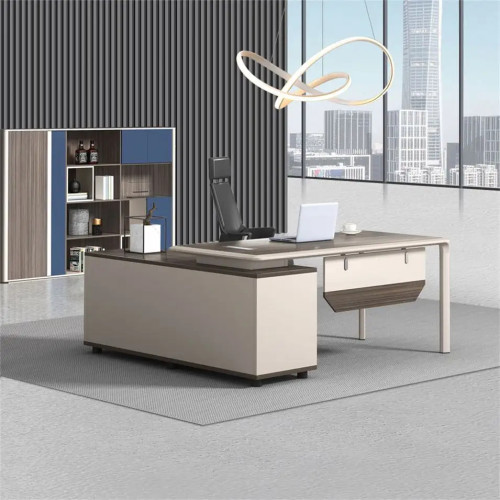 Modern Design L Shaped Executive Office Desk, Made of MFC(MY-1601)