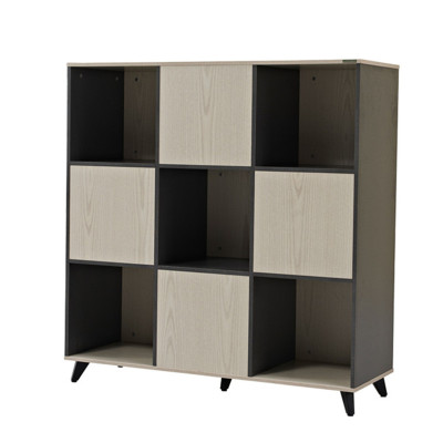 Multi-Functional Office Storage Cabinet with Open and Closed Shelves | Bookcase For Office Suppplier