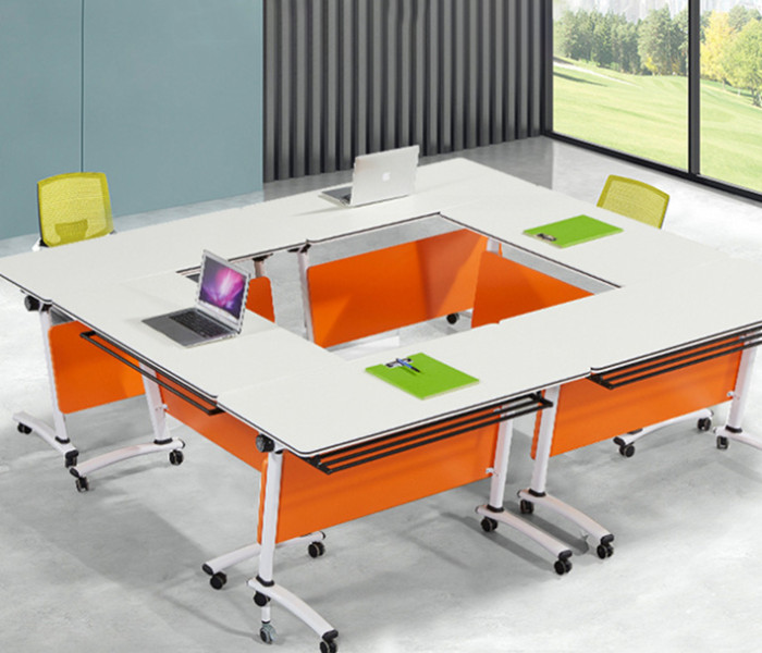 1.8m folding desk project case: Flexible space, efficient office