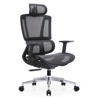 Luxury Executive Office Chair - Breathable High Back Mesh with Adjustable Lumbar For Office Use