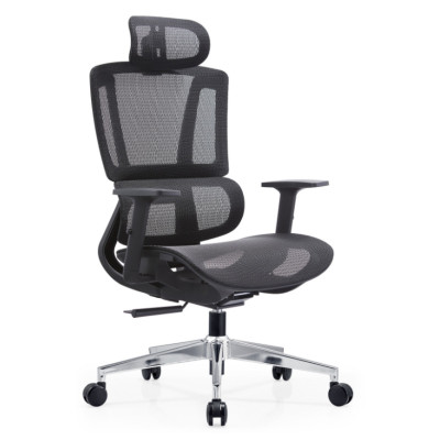 Luxury Executive Office Chair - Breathable High Back Mesh with Adjustable Lumbar For Office Use