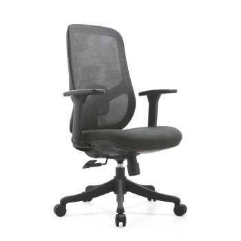 Mesh Back Task Chair with Height Adjustable Armrest - For Workstation Desks