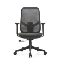 Mesh Back Task Chair with Height Adjustable Armrest - For Workstation Desks