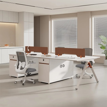 Four-person capacity office workstation | Efficient collaboration - Durable and reliable