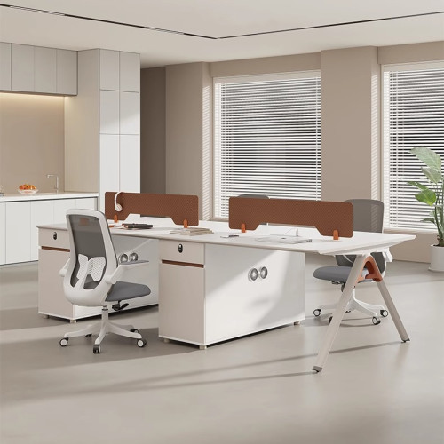 Four-person capacity office workstation | Efficient collaboration - Durable and reliable