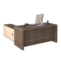 L-Shape Executive Desk with Side Cabinet | Lockable Storage| Suitable for Manager Office | Bulk OEM