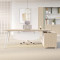Modern Executive Office Desk With Side Cabinet | L-Shaped Design for CEO Boss Executive