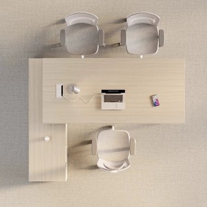 Modern Executive Office Desk With Side Cabinet | L-Shaped Design for CEO Boss Executive