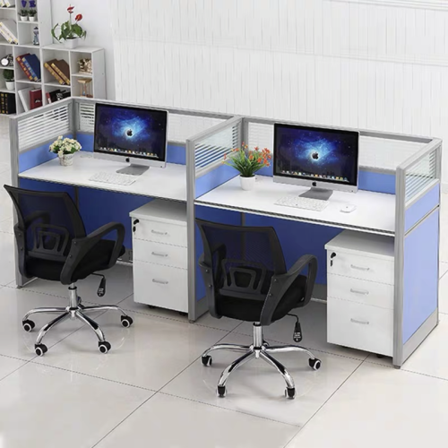 Two-User Workstation with Lockable Drawers - Office Supplier's Choice