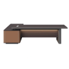 Wholesale Professional Executive Office Desk | Premium L-Shaped Manager Desk with Storage Cabinet and Power Outlets