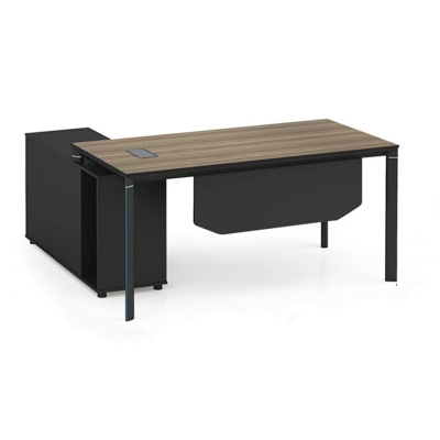 Modern Design Executive Office Desk, Made of Melamine, Aluminium Triangular Legs(LT-02T1616)