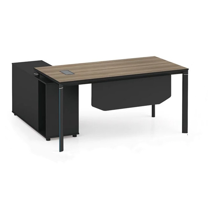 Modern Design Executive Office Desk, Made of Melamine, Aluminium Triangular Legs(LT-02T1616)