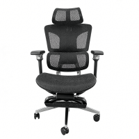 Premium Ergonomic Mesh Office Chair for Managers - High Back with Lumbar Support and Footrest