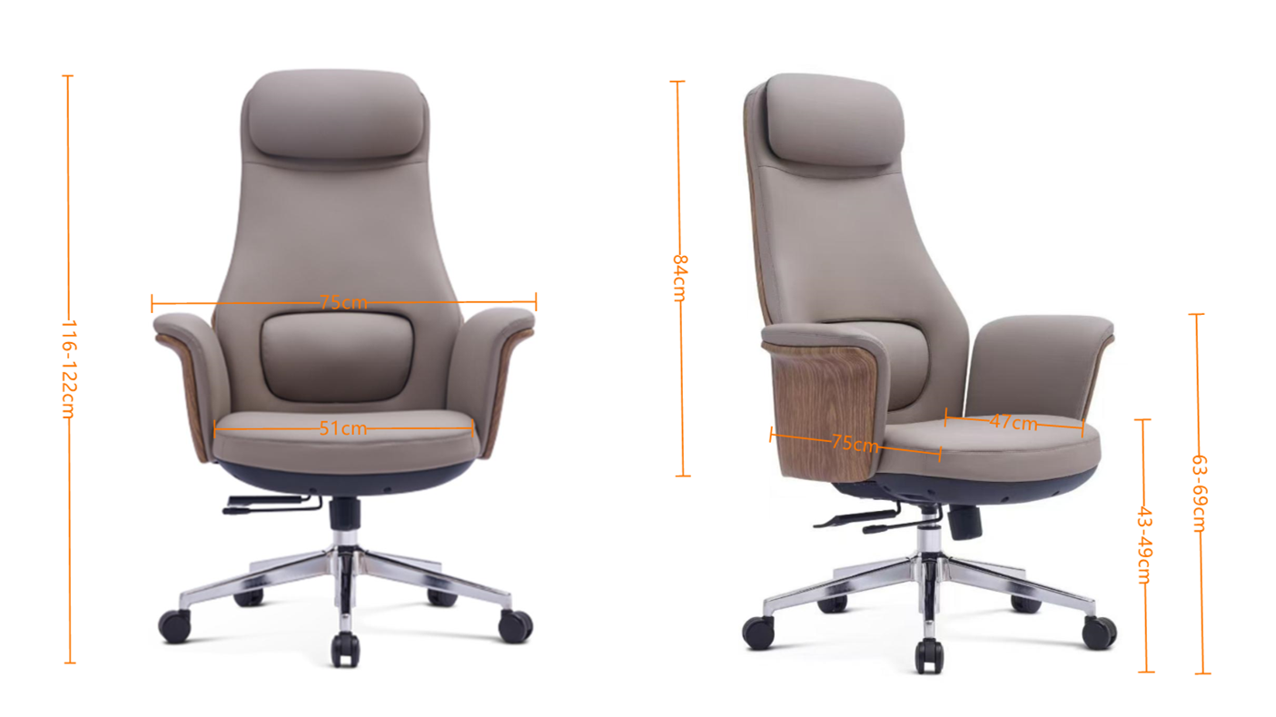 executive high back office leather chair