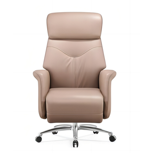 Premium Leather Ergonomic Executive Recliner Office Chair With Swivel Design for Commercial Projects