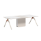 Conference Meeting Table | Built-in Power Outlet | Metal Frame | Suitable for Conference Office | Bulk Project OEM