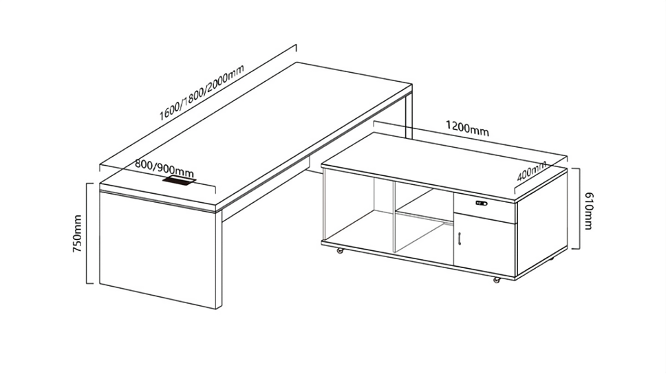 EXECUTIVE OFFICE DESK