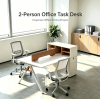 2-Person Office Task Desk | Ideal Modular Workstation for Corporate Office Fit-Out Projects