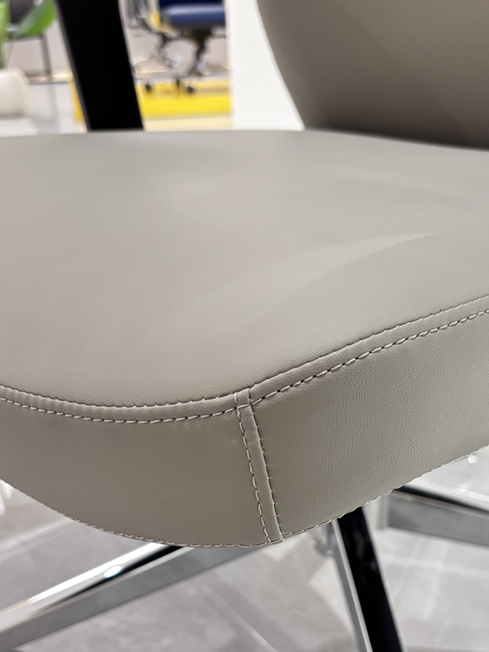 middle back leather task office chair