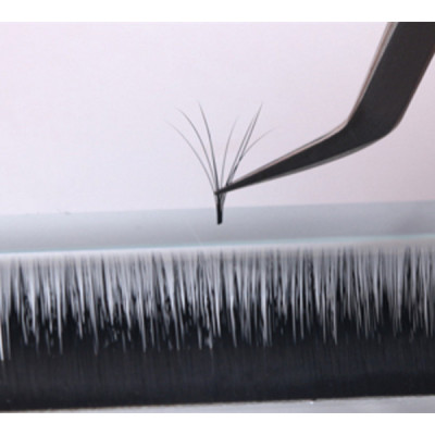 China eyelash manufacturer premade volume fans individual eyelash extension trays with box diamond