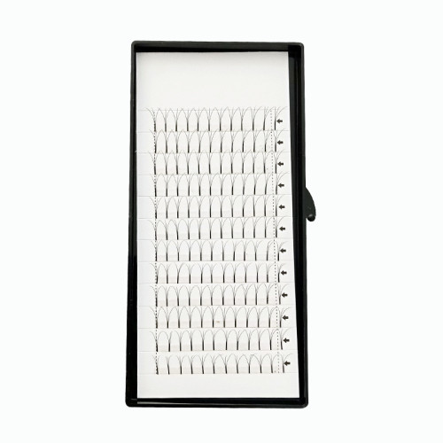 Veteran c curve lashes 16lines eyelash fan 3d volume individual with Private label packaging box