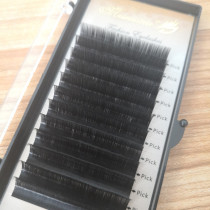 Veteran lash extension supplies b curl 20mm eyelash extensions with black box