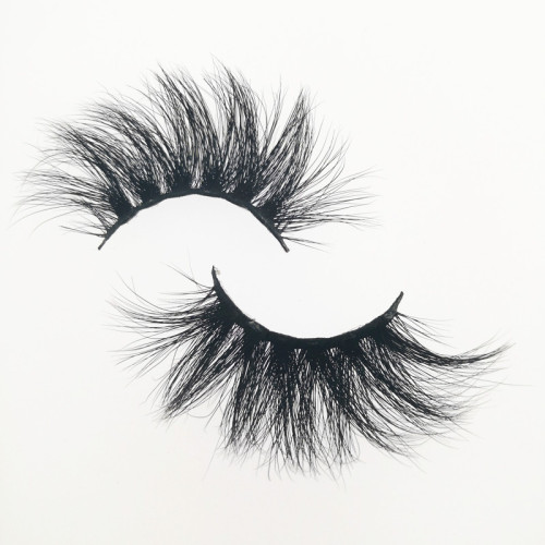 Qingdao Veteran own brand 100% mink 25mm eyelashes private label with packaging boxes eyelashes