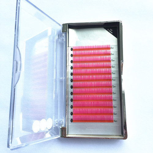 China factory best pink eyelash extension trays private label with eyelash tray plastic packaging