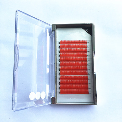 China factory red diamond false eyelash extension private label with eyelash  case packaging