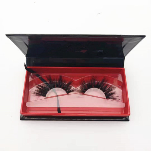 Qingdao veteran Customized hand made mink eyelashes real 100% customized eyelashes box